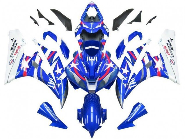 Blue Star Fiat 2006-2007 Yamaha YZF R6 Motorcycle Fairings Blue Star Fiat 2006-2007 Yamaha YZF R6 Motorcycle Fairings