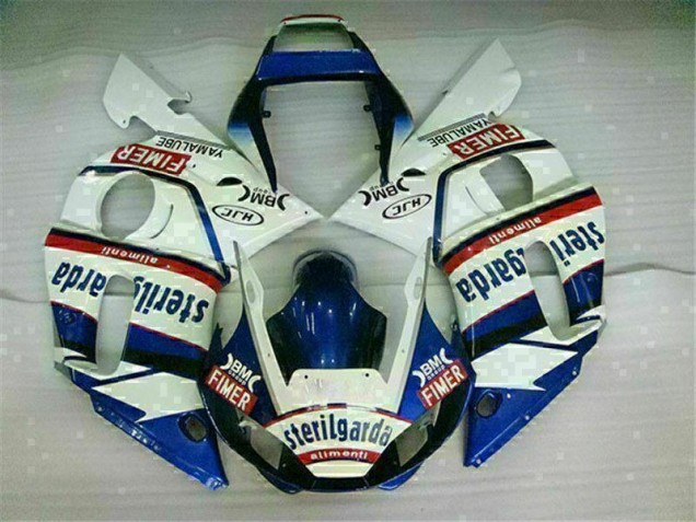 Blue White 1998-2002 Yamaha YZF R6 Motorcycle Bodywork Blue White 1998-2002 Yamaha YZF R6 Motorcycle Bodywork
