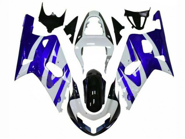 Blue White 2001-2003 Suzuki GSXR 600/750 Motorcycle Fairings Blue White 2001-2003 Suzuki GSXR 600/750 Motorcycle Fairings