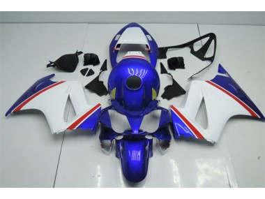 Blue White 2002-2013 Honda VFR800 Motorcycle Fairing
