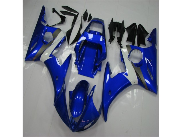 Blue White 2003-2005 Yamaha YZF R6 Motorcycle Bodywork Blue White 2003-2005 Yamaha YZF R6 Motorcycle Bodywork