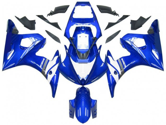 Blue White 2003-2005 Yamaha YZF R6 Motorcycle Fairings Blue White 2003-2005 Yamaha YZF R6 Motorcycle Fairings