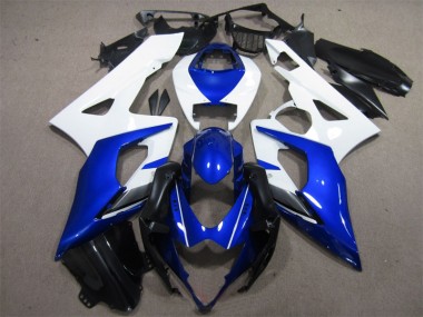 Blue White 2005-2006 Suzuki GSXR 1000 Motorcycle Bodywork