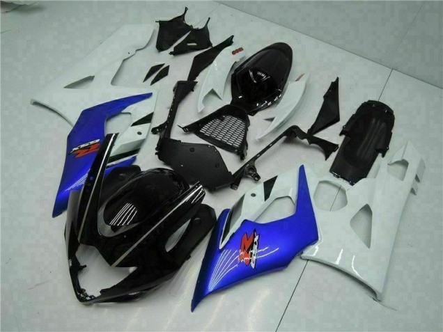 Blue White 2005-2006 Suzuki GSXR 1000 Motorcycle Fairing Blue White 2005-2006 Suzuki GSXR 1000 Motorcycle Fairing