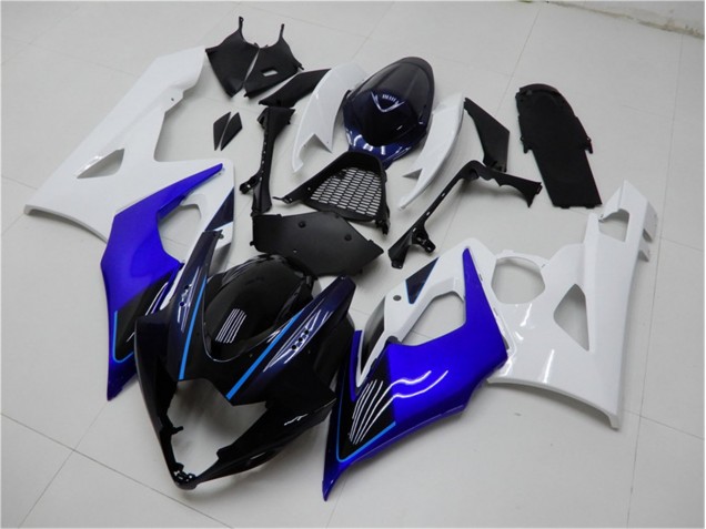 Blue White 2005-2006 Suzuki GSXR 1000 Motorcycle Fairings Blue White 2005-2006 Suzuki GSXR 1000 Motorcycle Fairings