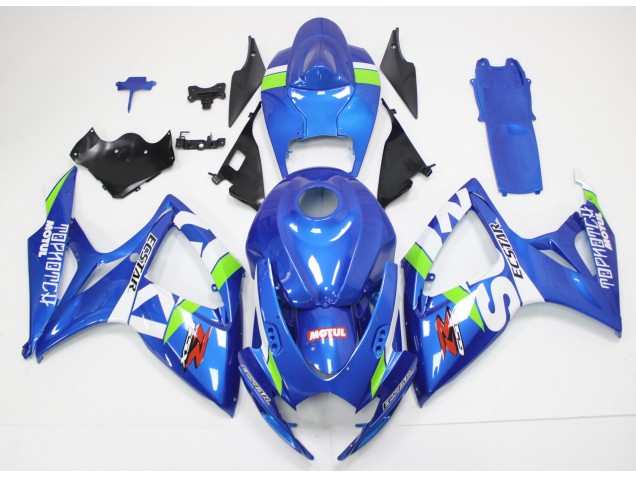 Blue White 2006-2007 Suzuki GSXR 600/750 Full Motorcycle Fairing Kits Blue White 2006-2007 Suzuki GSXR 600/750 Full Motorcycle Fairing Kits