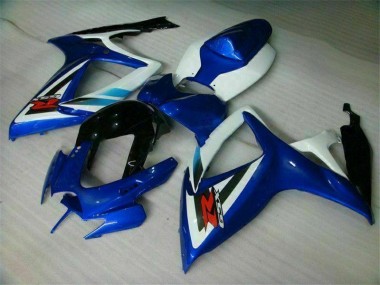 Blue White 2006-2007 Suzuki GSXR 600/750 Motorcycle Bodywork