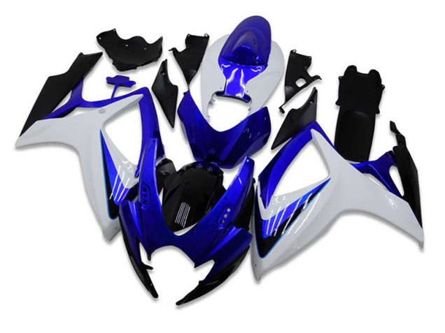 Blue White 2006-2007 Suzuki GSXR 600/750 Motorcycle Fairing Kits Blue White 2006-2007 Suzuki GSXR 600/750 Motorcycle Fairing Kits
