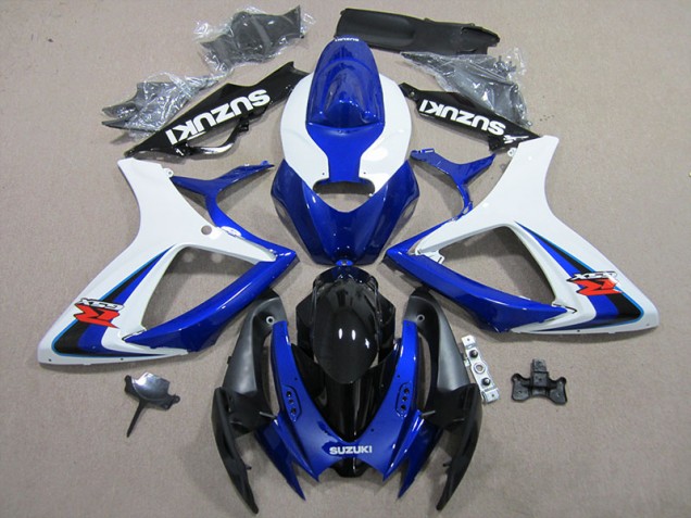 Blue White 2006-2007 Suzuki GSXR 600 Full Motorcycle Fairing Kits Blue White 2006-2007 Suzuki GSXR 600 Full Motorcycle Fairing Kits