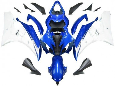 Blue White 2006-2007 Yamaha YZF R6 Motorcycle Bodywork