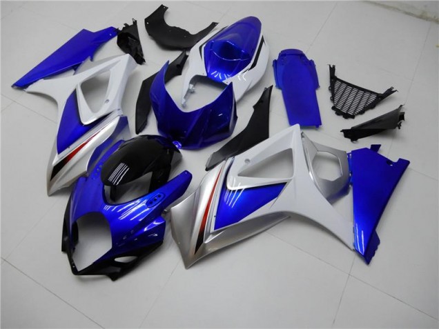 Blue White 2007-2008 Suzuki GSXR 1000 Motorcycle Fairing Kits & Plastic Blue White 2007-2008 Suzuki GSXR 1000 Motorcycle Fairing Kits & Plastic