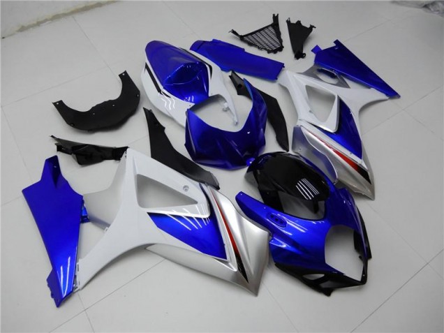 Blue White 2007-2008 Suzuki GSXR 1000 Motorcycle Fairing Kits & Plastic Blue White 2007-2008 Suzuki GSXR 1000 Motorcycle Fairing Kits & Plastic