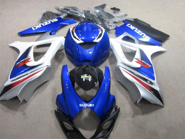Blue White 2007-2008 Suzuki GSXR 1000 Motorcycle Fairings Blue White 2007-2008 Suzuki GSXR 1000 Motorcycle Fairings
