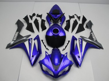 Blue White 2007-2008 Yamaha YZF R1 Motorcycle Fairings