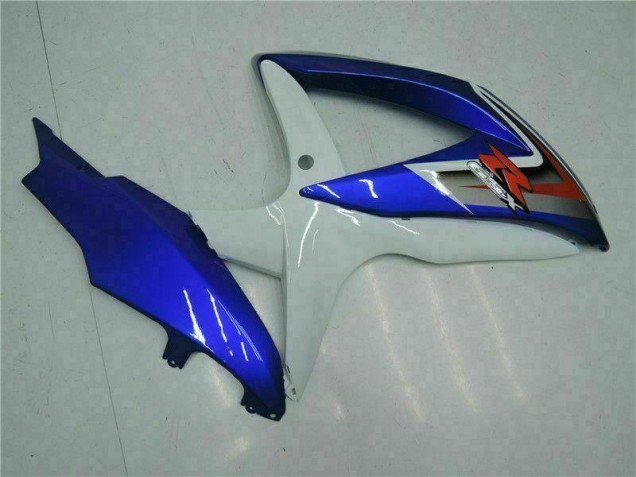 Blue White 2008-2010 Suzuki GSXR 600/750 Motorcycle Fairing Kits