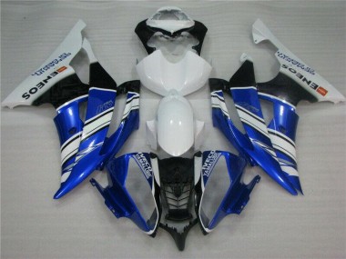Blue White 2008-2016 Yamaha YZF R6 Motorcycle Fairings