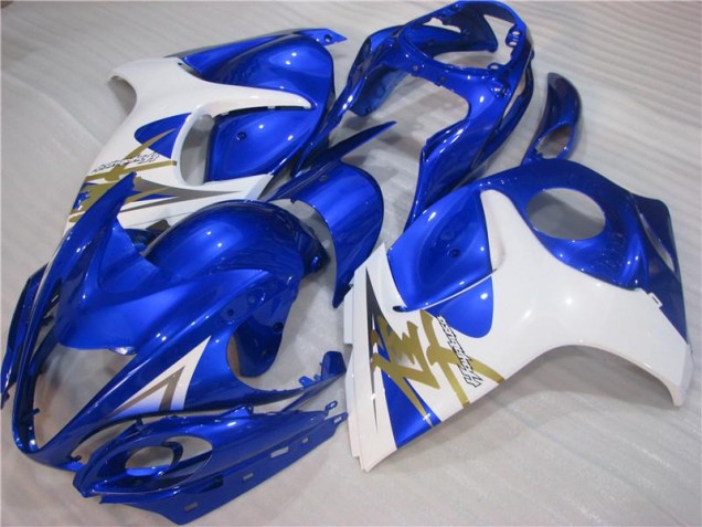 Blue White 2008-2019 Suzuki GSXR 1300 Hayabusa Motorcycle Bodywork Blue White 2008-2019 Suzuki GSXR 1300 Hayabusa Motorcycle Bodywork