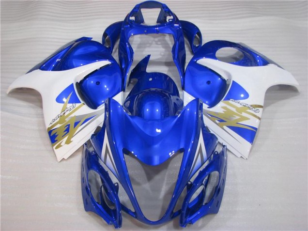 Blue White 2008-2019 Suzuki GSXR 1300 Hayabusa Motorcycle Bodywork Blue White 2008-2019 Suzuki GSXR 1300 Hayabusa Motorcycle Bodywork