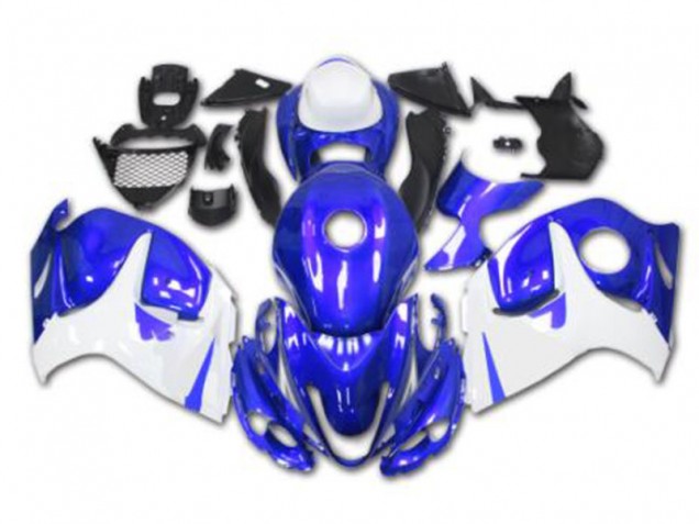 Blue White 2008-2019 Suzuki GSXR 1300 Hayabusa Motorcycle Fairing Blue White 2008-2019 Suzuki GSXR 1300 Hayabusa Motorcycle Fairing