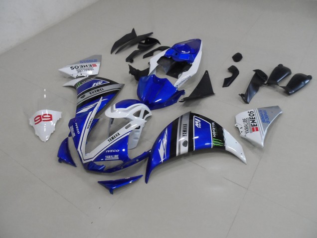 Blue White 2009-2011 Yamaha YZF R1 Motorcycle Bodywork Blue White 2009-2011 Yamaha YZF R1 Motorcycle Bodywork