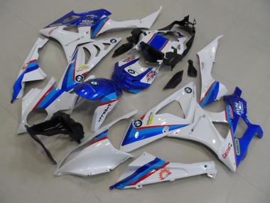 Blue White 2009-2014 BMW S1000RR Motorcycle Bodywork