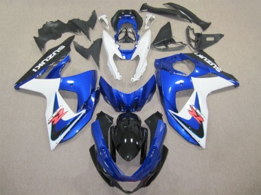 Blue White 2009-2016 Suzuki GSXR 1000 Motorcycle Fairing Kits