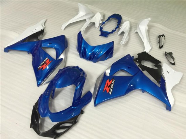 Blue White 2009-2016 Suzuki GSXR 1000 Motorcycle Fairing Kits & Plastic Blue White 2009-2016 Suzuki GSXR 1000 Motorcycle Fairing Kits & Plastic
