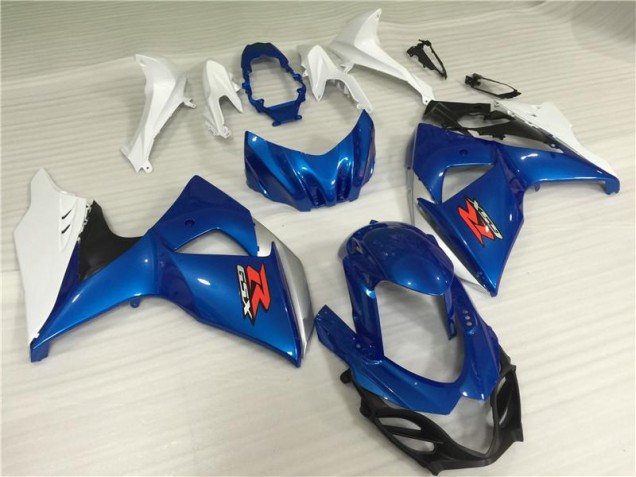 Blue White 2009-2016 Suzuki GSXR 1000 Motorcycle Fairing Kits & Plastic Blue White 2009-2016 Suzuki GSXR 1000 Motorcycle Fairing Kits & Plastic