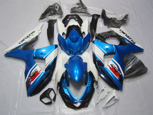 Blue White 2009-2016 Suzuki GSXR 1000 Motorcycle Fairing Blue White 2009-2016 Suzuki GSXR 1000 Motorcycle Fairing