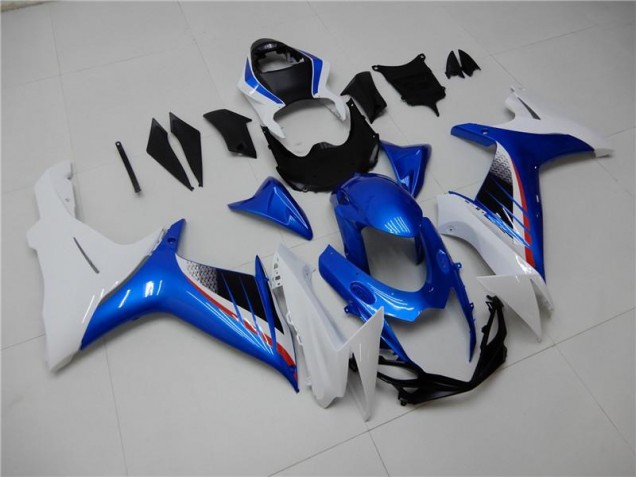 Blue White 2011-2021 Suzuki GSXR 600/750 Motorcycle Fairing Blue White 2011-2021 Suzuki GSXR 600/750 Motorcycle Fairing