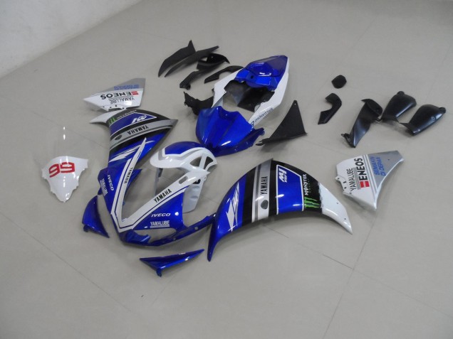 Blue White 2012-2014 Yamaha YZF R1 Motorcycle Fairing Blue White 2012-2014 Yamaha YZF R1 Motorcycle Fairing