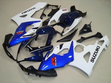 Blue White Black 2005-2006 Suzuki GSXR 1000 Motorcycle Fairings