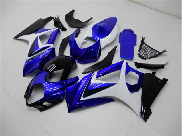 Blue White Black 2007-2008 Suzuki GSXR 1000 Motorcycle Fairings Blue White Black 2007-2008 Suzuki GSXR 1000 Motorcycle Fairings