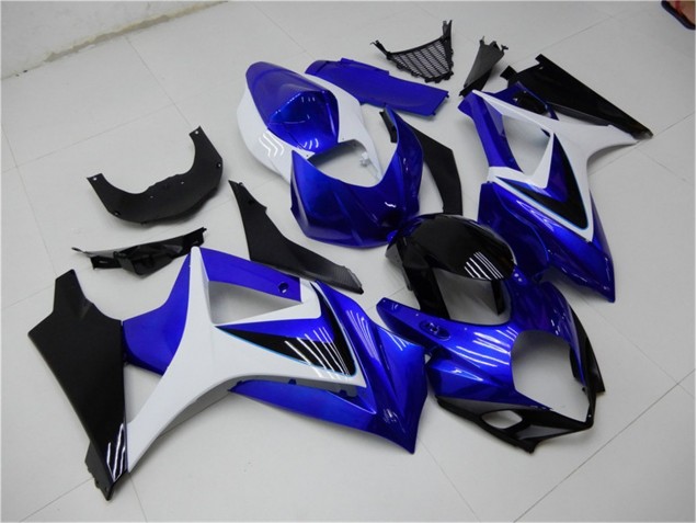 Blue White Black 2007-2008 Suzuki GSXR 1000 Motorcycle Fairings Blue White Black 2007-2008 Suzuki GSXR 1000 Motorcycle Fairings