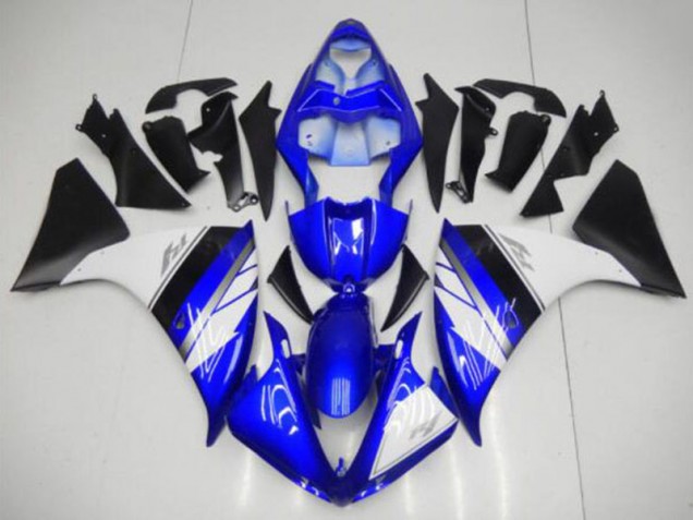 Blue White Black 2009-2011 Yamaha YZF R1 Motorcycle Fairings