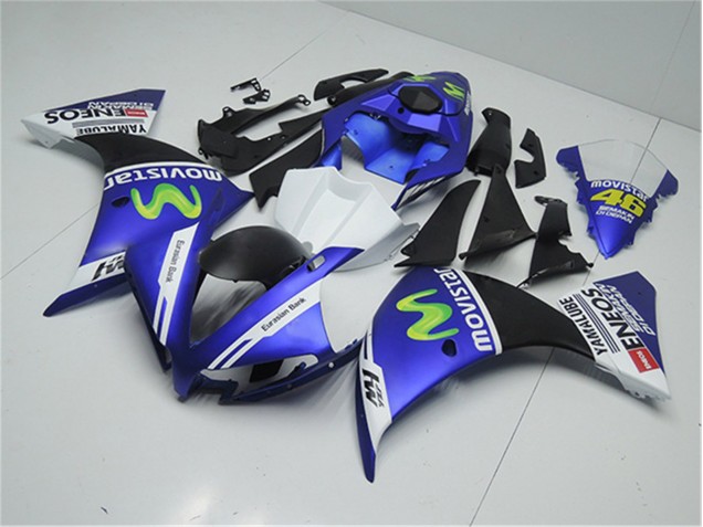 Blue White Black 2012-2014 Yamaha YZF R1 Motorcycle Fairings Blue White Black 2012-2014 Yamaha YZF R1 Motorcycle Fairings