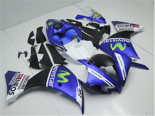 Blue White Black 2012-2014 Yamaha YZF R1 Motorcycle Fairings Blue White Black 2012-2014 Yamaha YZF R1 Motorcycle Fairings