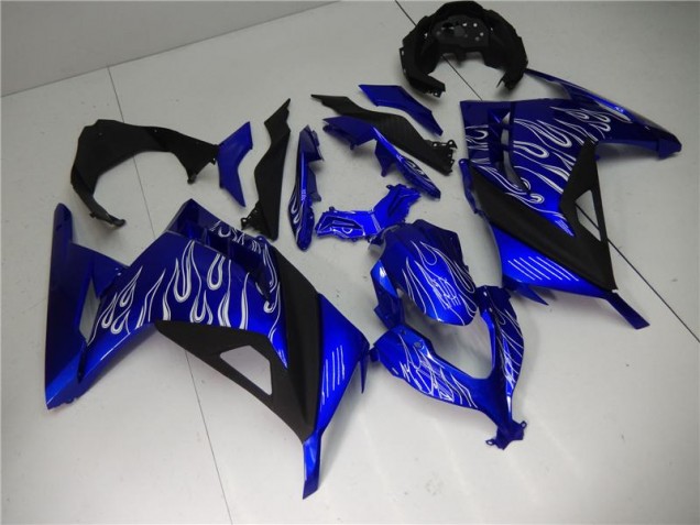 Blue White Black 2013-2016 Kawasaki EX300 Motorcycle Fairings Blue White Black 2013-2016 Kawasaki EX300 Motorcycle Fairings
