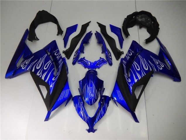 Blue White Black 2013-2016 Kawasaki EX300 Motorcycle Fairings Blue White Black 2013-2016 Kawasaki EX300 Motorcycle Fairings