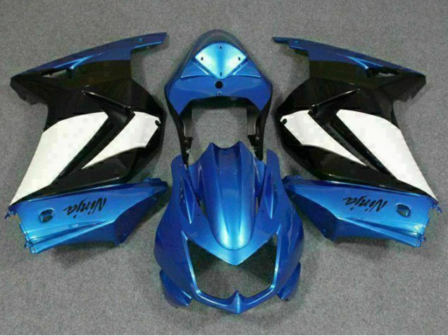 Blue White Black Ninja 2008-2012 Kawasaki EX250 Motorcycle Fairing Blue White Black Ninja 2008-2012 Kawasaki EX250 Motorcycle Fairing
