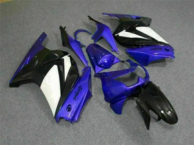 Blue White Black Ninja 2008-2012 Kawasaki EX250 Motorcycle Fairings Blue White Black Ninja 2008-2012 Kawasaki EX250 Motorcycle Fairings