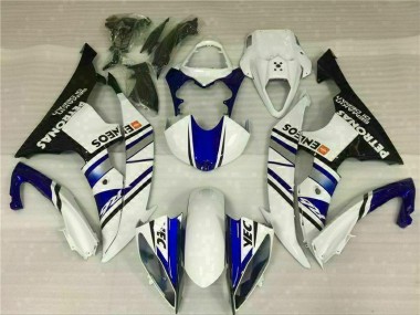 Blue White Blue White ENEOS 2008-2016 Yamaha YZF R6 Motorcycle Fairing