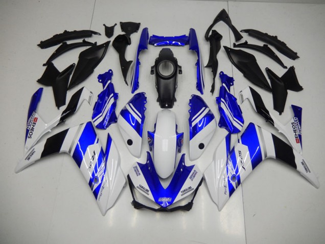Blue White Blue White ENEOS 2015-2022 Yamaha YZF R3 Motorcycle Fairings Blue White Blue White ENEOS 2015-2022 Yamaha YZF R3 Motorcycle Fairings