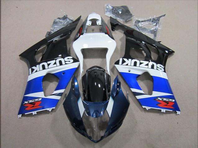 Blue White Decal 2003-2004 Suzuki GSXR 1000 Motorcycle Fairings Blue White Decal 2003-2004 Suzuki GSXR 1000 Motorcycle Fairings