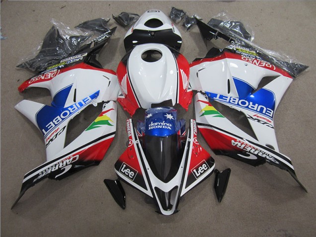 Blue White EUROBET Lee 2009-2012 Honda CBR600RR Motorcycle Fairings Blue White EUROBET Lee 2009-2012 Honda CBR600RR Motorcycle Fairings