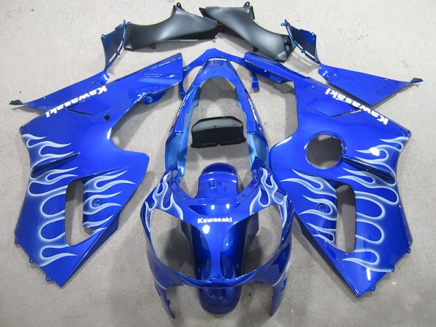 Blue White Flame 2002-2006 Kawasaki ZX12R Motorcycle Fairings Blue White Flame 2002-2006 Kawasaki ZX12R Motorcycle Fairings