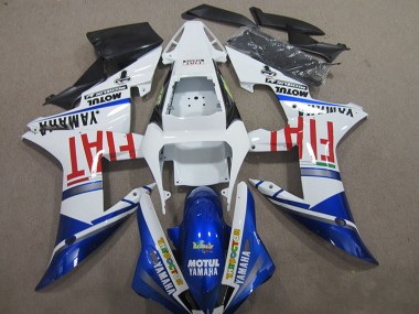 Blue White Motul Fiat 2004-2006 Yamaha YZF R1 Motorcycle Fairing