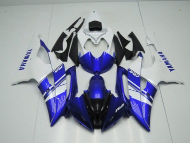 Blue White OEM Style 2008-2016 Yamaha YZF R6 Motorcycle Fairings