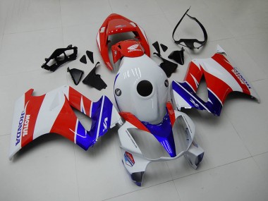 Blue White Red 2002-2013 Honda VFR800 Motorcycle Fairings