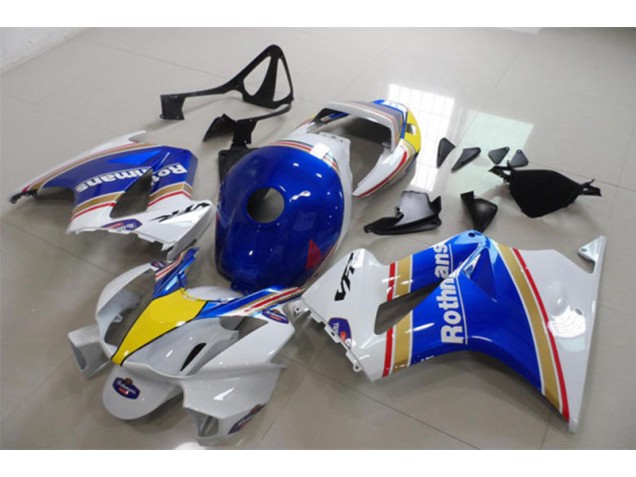 Blue White Rothmans 2002-2013 Honda VFR800 Motorcycle Fairings Blue White Rothmans 2002-2013 Honda VFR800 Motorcycle Fairings
